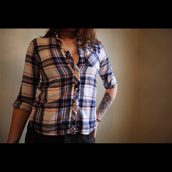 Red white and blue flannel - Picture 3 of 6